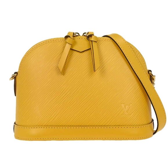 Louis Vuitton Yellow Epi Alma Mini Chain Shoulder Bag M53119 SN1168 115722 - Picture 1 of 10